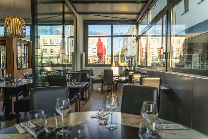 Intérieur du restaurant Le Cèdre